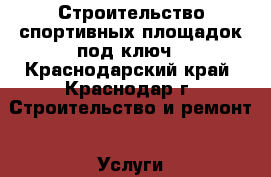 Строительство спортивных площадок под ключ - Краснодарский край, Краснодар г. Строительство и ремонт » Услуги   